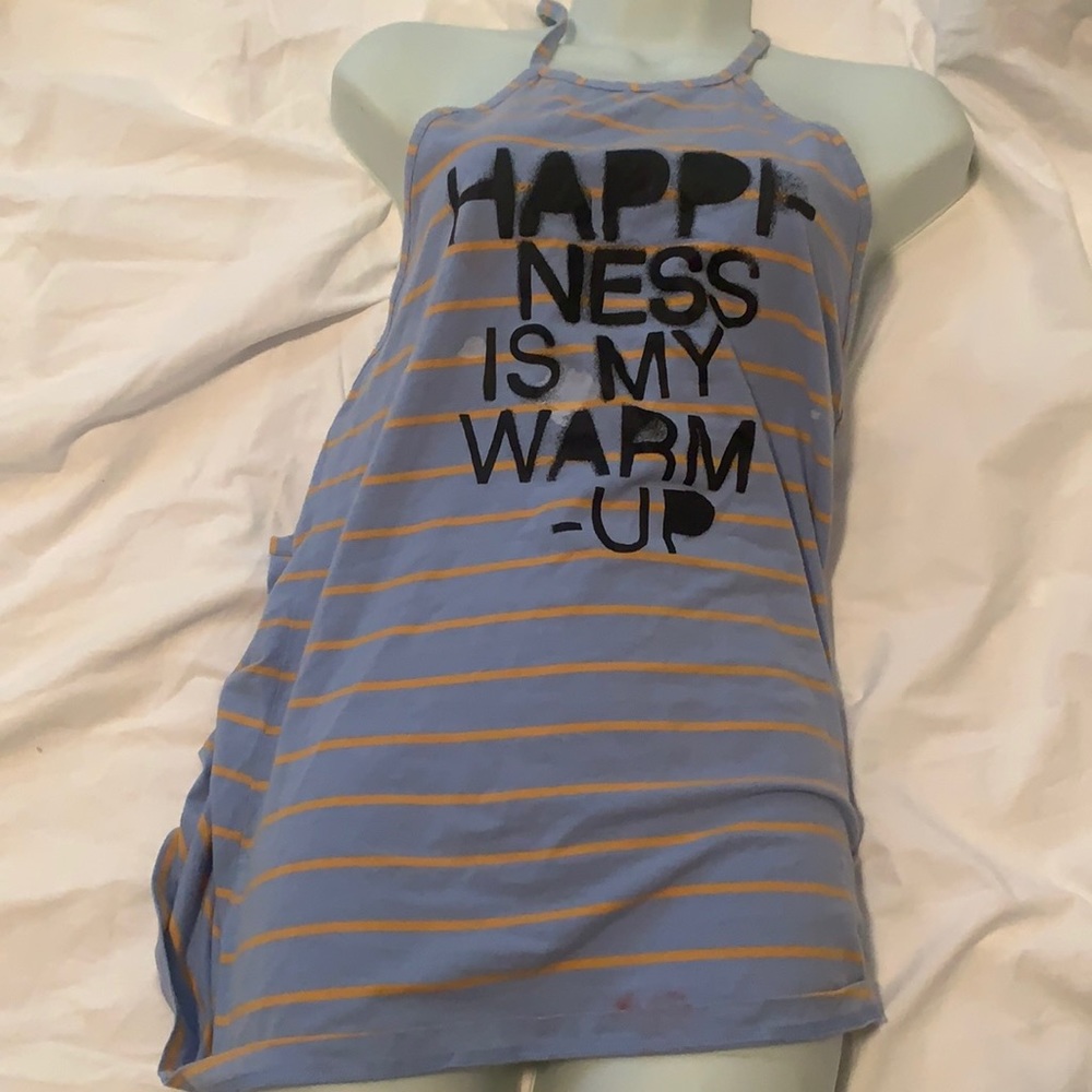 Stripped workout shirt, used